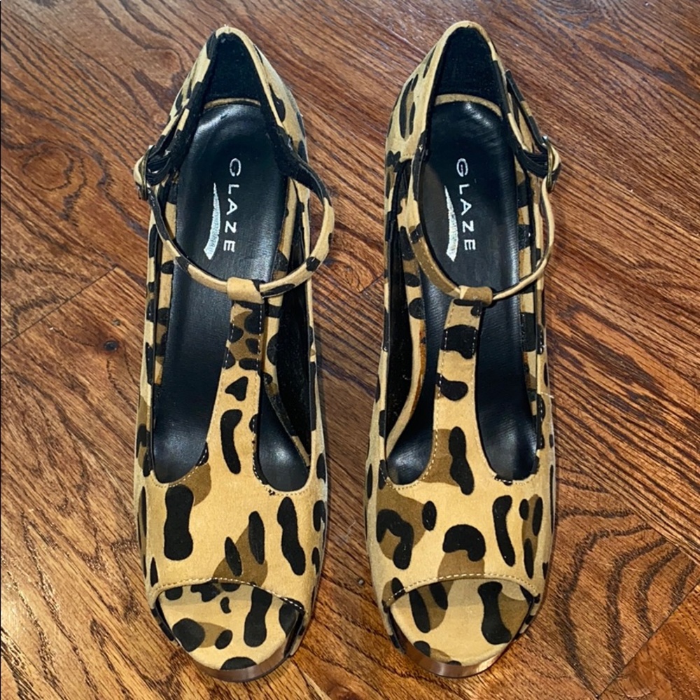 Leopard Print Platform Heels